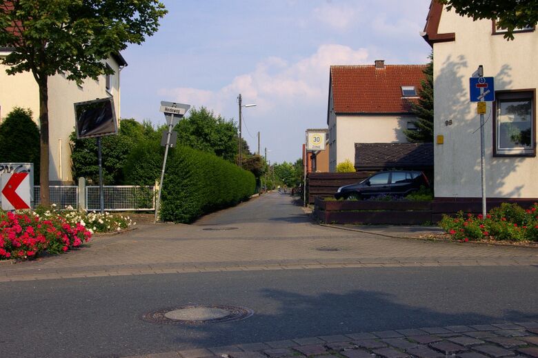 Telemannstraße vom Heideweg aus