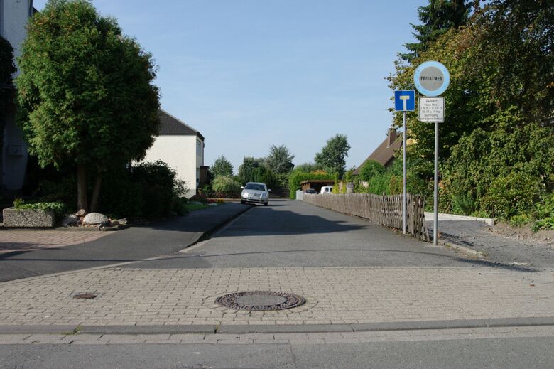 Barnevelderweg von der Weetfelder Straße aus