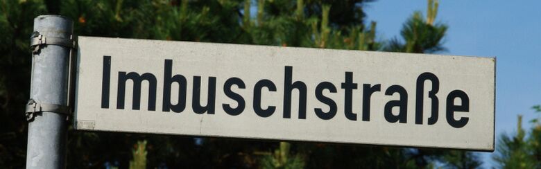 Straßenschild Imbuschstraße