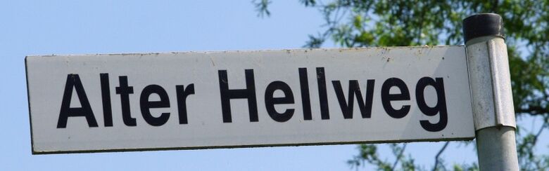 Straßenschild Alter Hellweg