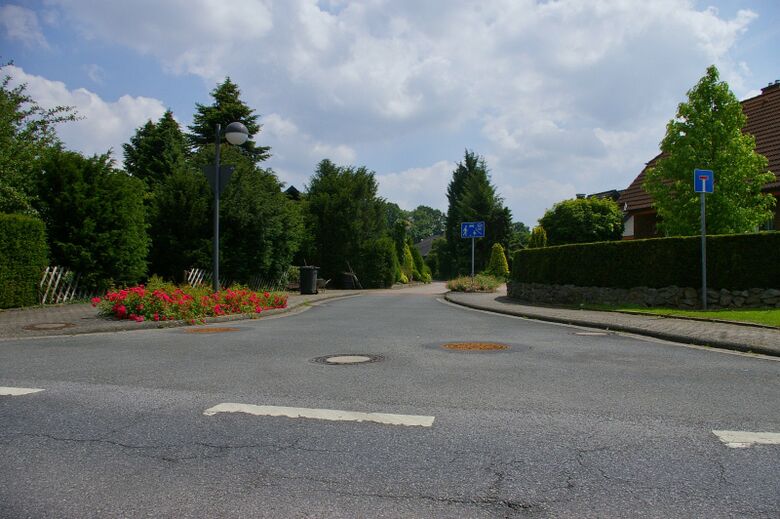 Schürmanns Kamp von der Grönebergstraße aus