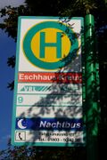 Haltestellenschild Eschhaus Kreuz