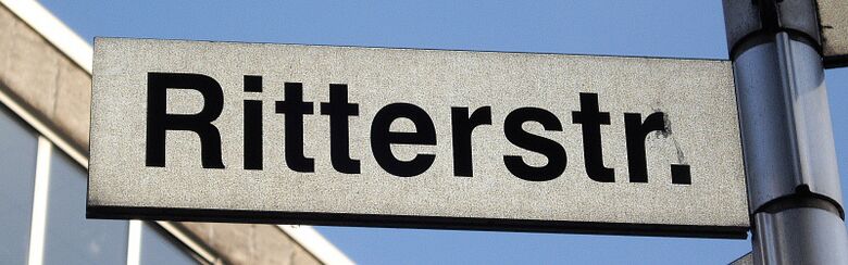Straßenschild Ritterstraße