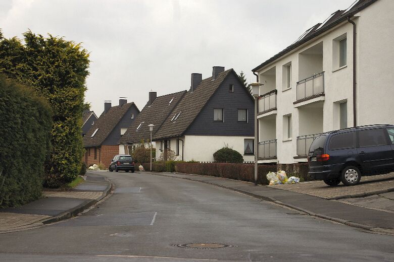 Neptunstraße von der Jupiterstraße aus