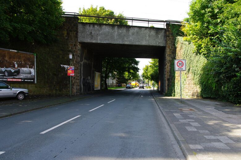 Großer Sandweg von der Münsterstraße aus