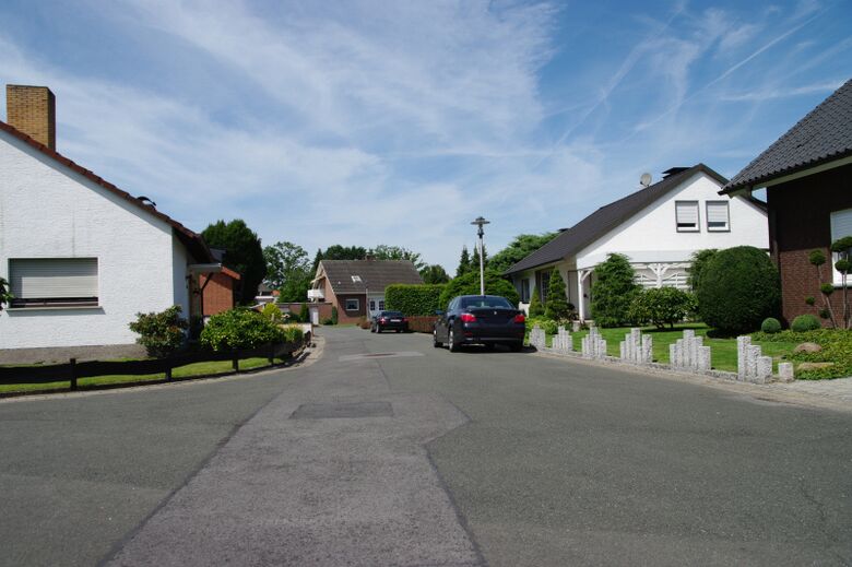 Schubertstraße vom Distlerweg aus