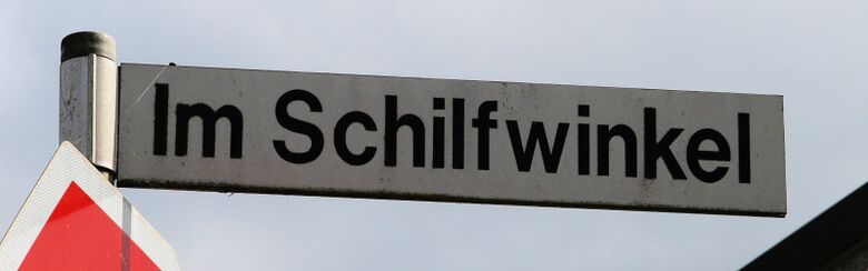 Straßenschild Im Schilfwinkel