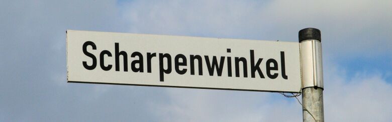 Straßenschild Scharpenwinkel