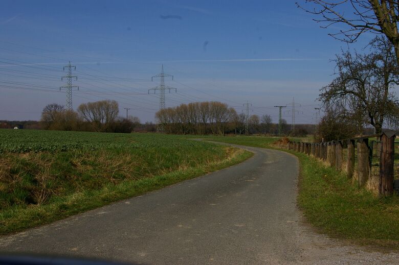Huckenhollweg von der Kamener Straße aus