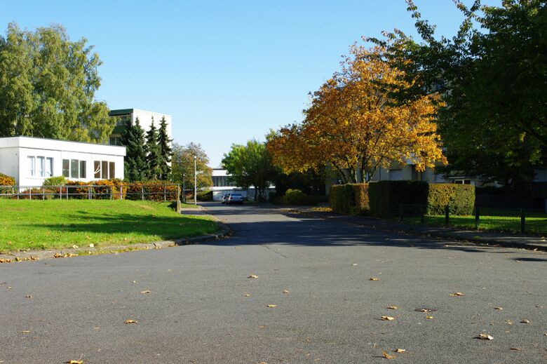 Königsberger Straße von der Waldenburger Straße aus