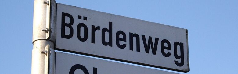 Straßenschild Bördenweg