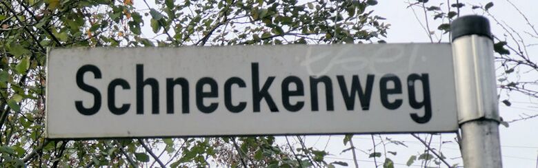 Straßenschild Schneckenweg