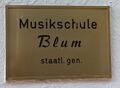 Schild der Musikschule