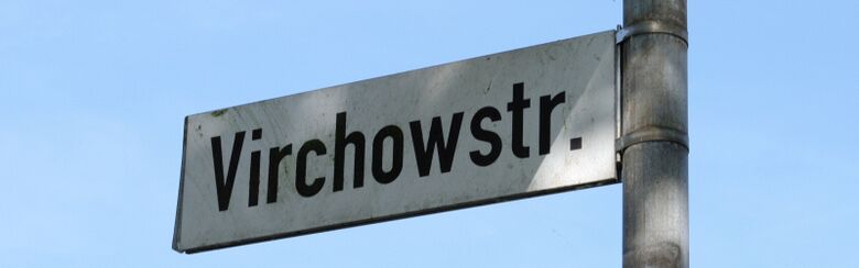 Straßenschild Virchowstraße