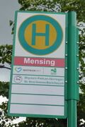 Haltestellenschild Mensing