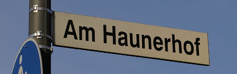 Straßenschild Am Haunerhof