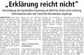 Westfälischer Anzeiger, 18.11.2009