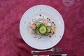 BBQ-Shrimps in der Backkartoffel mit Limettengurke (Denkma(h)l)