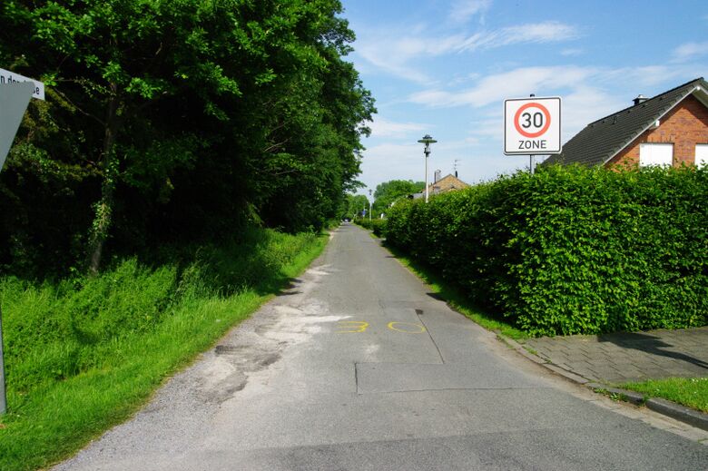 An der Ahse, nördlicher Teil mit der Sackgasse