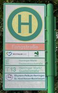 Haltestellenschild Fangstraße
