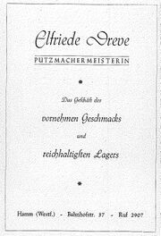 Elfriede Dreve Werbeanzeige 1951.JPG