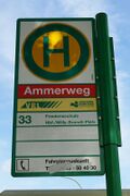 Haltestellenschild Ammerweg