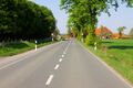 Lippestraße an der Stadtgrenze zu Welver