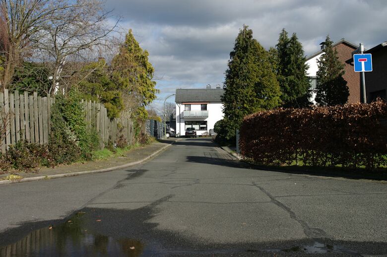 Wickenweg von der Zinnienstraße aus