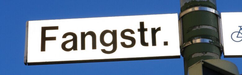 Straßenschild Fangstraße
