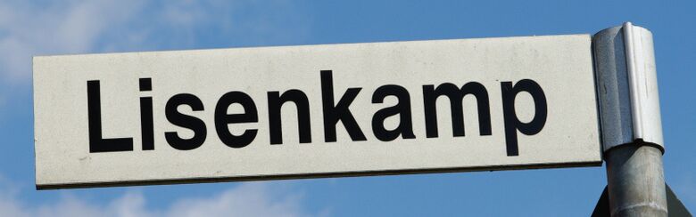 Straßenschild Lisenkamp