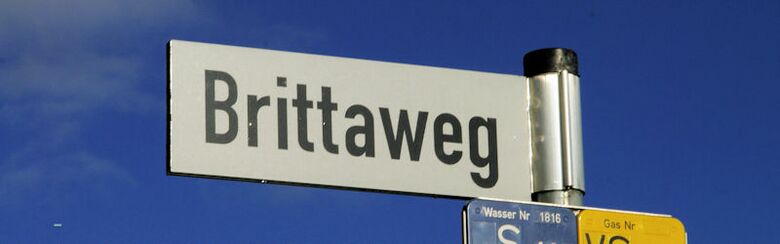 Straßenschild Brittaweg