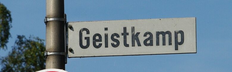Straßenschild Geistkamp