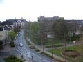 südstraße Richtung Süden mit Rathaus