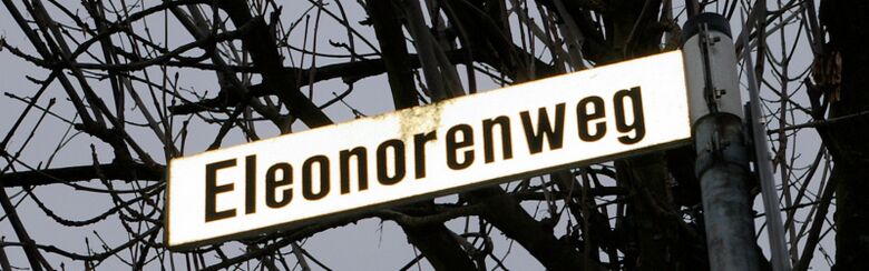 Straßenschild Eleonorenweg