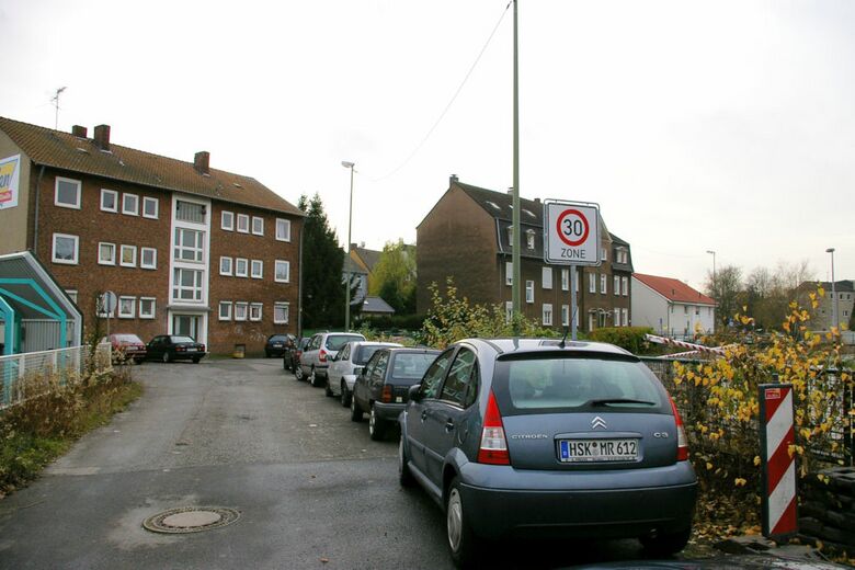 Hugo-Küching-Straße von der Viktoriastraße aus