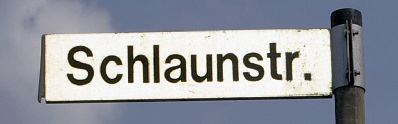 Straßenschild Schlaunstraße