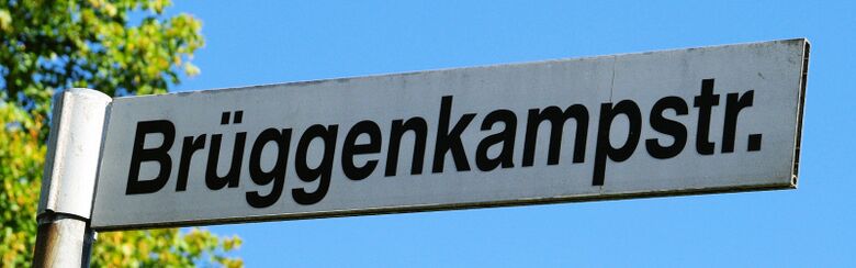 Straßenschild Brüggenkampstraße